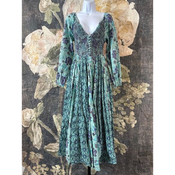 Nwt Free People A New Way Maxi Dress Size Medium - Picture 6 of 8